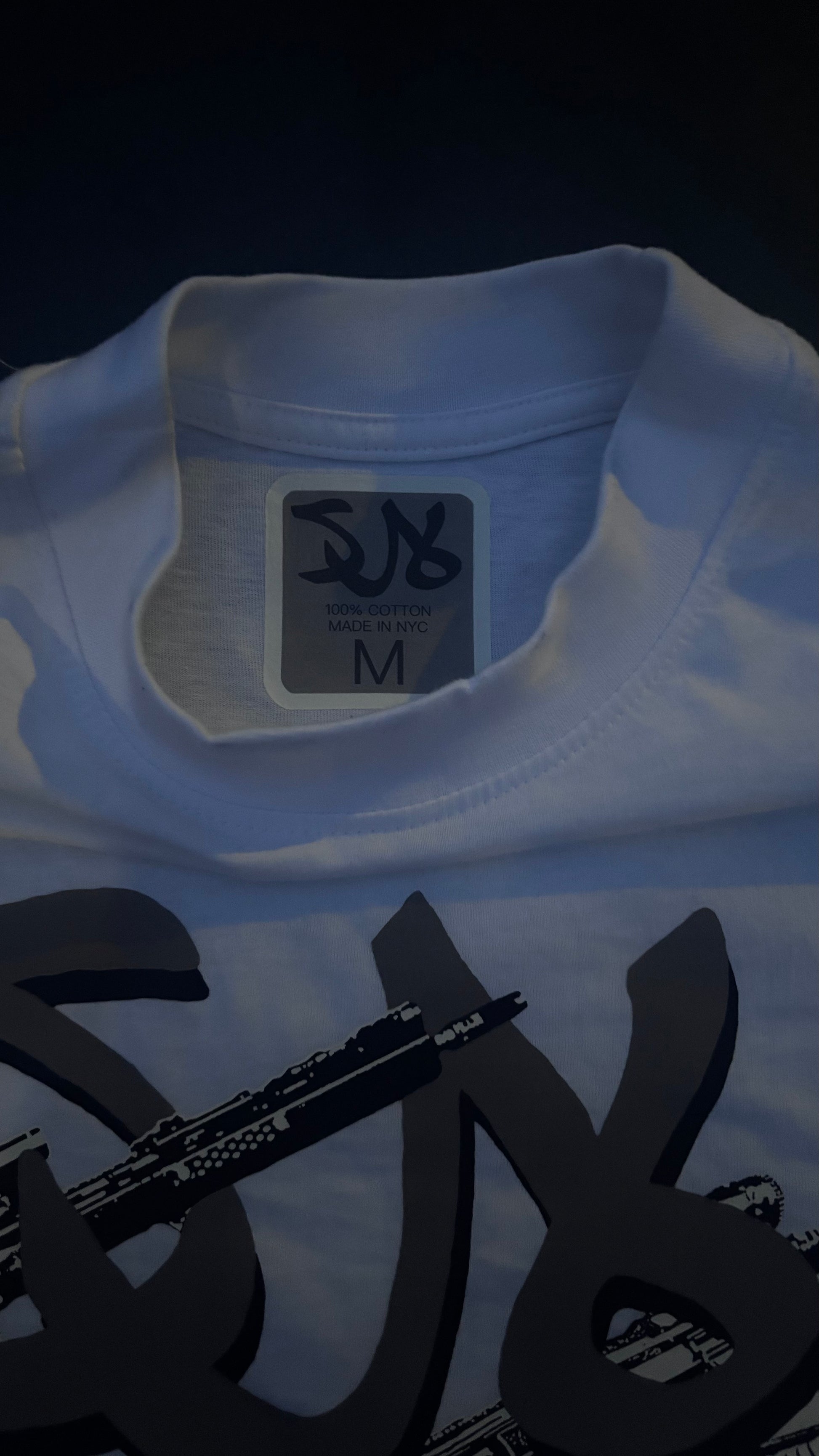 White AR15 Tee