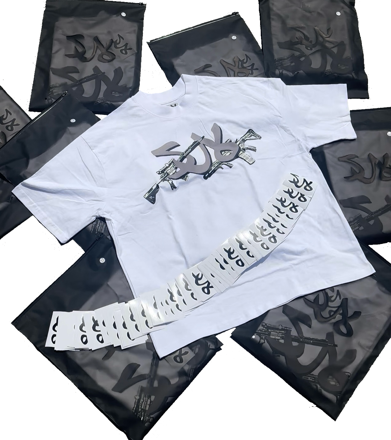 White AR15 Tee