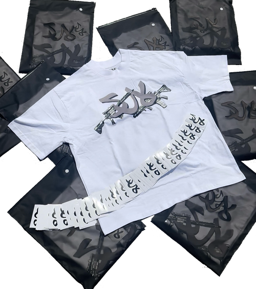 White AR15 Tee